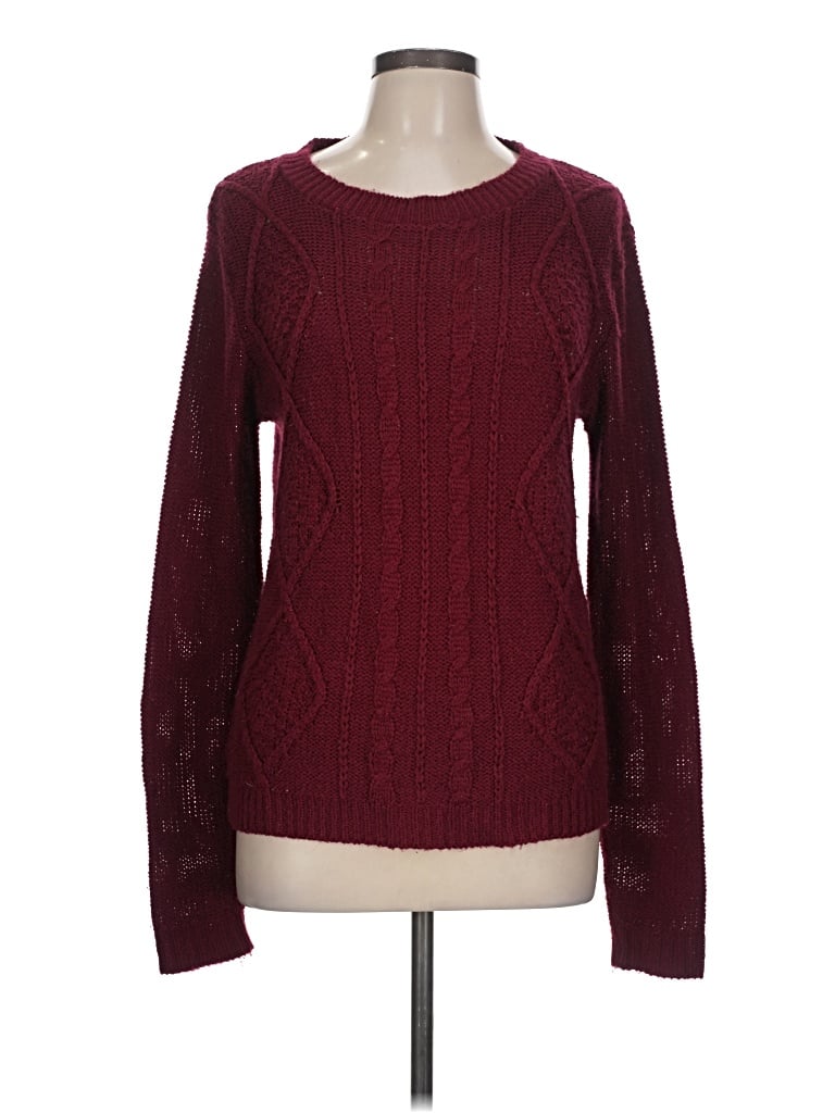 Pre-owned Alya Pullover Sweater In Burgundy