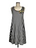 SJS Stripes Black Casual Dress Size M - photo 1