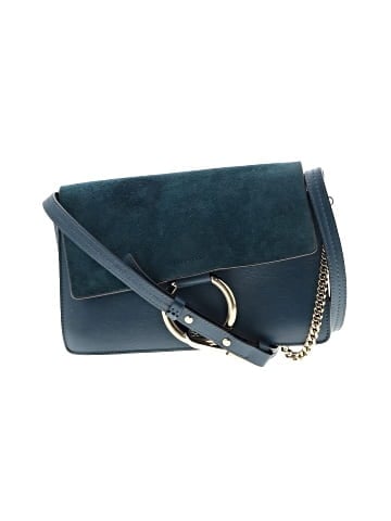 Chloé Suede Calfskin Small Faye Shoulder Bag Cloudy (view 1)