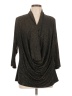 ECI Gray Long Sleeve Top Size L - photo 1