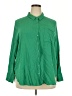 Torrid Solid Green 3/4 Sleeve Button-Down Shirt Size 2X Plus (2) - photo 1