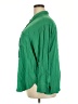 Torrid Solid Green 3/4 Sleeve Button-Down Shirt Size 2X Plus (2) - photo 5