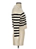 Happily Grey Stripes Ivory Pullover Sweater Size S - photo 4