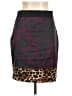 Express Animal Print Burgundy Casual Skirt Size 10 - photo 1