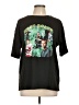 Shein Print Black Short Sleeve T-Shirt Size L - photo 1