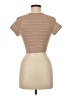 Unbranded Tan Short Sleeve Top Size M - photo 2