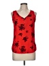Tempted Red Sleeveless Blouse Size M - photo 1
