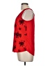 Tempted Red Sleeveless Blouse Size M - photo 5
