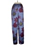 Assorted Brands 100% Polyester Floral Blue Casual Pants Size S - photo 1