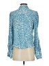 Zara Teal Long Sleeve Blouse Size S - photo 2