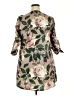 Unbranded 100% Polyester Floral Tan Casual Dress Size XXL (estimated) - photo 2