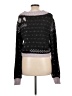 Free People Hearts Black Pullover Sweater Size L - photo 2