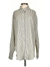 Mustard Seed 100% Polyester Stripes Ivory Long Sleeve Blouse Size S - photo 1