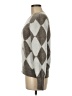Ann Taylor Factory Argyle Gray Pullover Sweater Size M - photo 5
