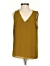 Nine West 100% Polyester Gold Sleeveless Blouse Size S (petite) - photo 1