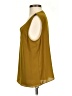 Nine West 100% Polyester Gold Sleeveless Blouse Size S (petite) - photo 5