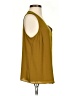 Nine West 100% Polyester Gold Sleeveless Blouse Size S (petite) - photo 4