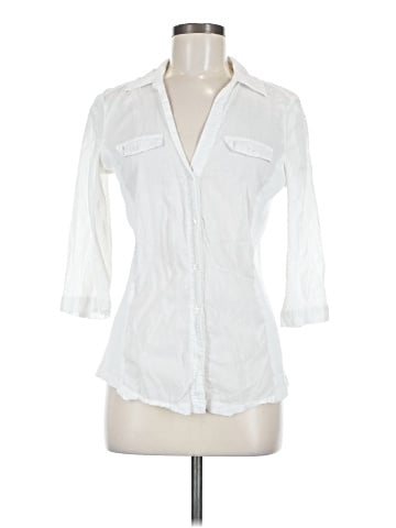 Magali Pascal 3/4 Sleeve Button-Down Shirt (view 1)