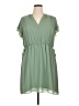 H&M 100% Polyester Solid Green Casual Dress Size XL - photo 1