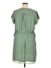 H&M 100% Polyester Solid Green Casual Dress Size XL - photo 2