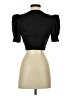 Danielle Bernstein 100% Polyester Black Short Sleeve Top Size XS - photo 2