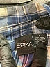 Erika 100% Cotton Plaid Blue Long Sleeve Button-Down Shirt Size L - photo 7
