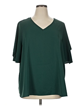 Shein Curve Short Sleeve Blouse