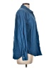 Lola River Solid Blue Long Sleeve Button-Down Shirt Size L - photo 4