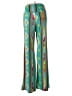 Win Win 100% Polyester Print Teal Casual Pants Size Sm - Med - photo 2