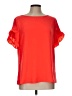 Shein 100% Polyester Orange Short Sleeve Blouse Size L - photo 1