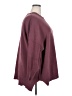 Natural Reflections 100% Polyester Solid Burgundy Poncho Size XXL - photo 4