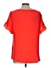 Shein 100% Polyester Orange Short Sleeve Blouse Size L - photo 2