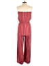 Drew Stripes Red Jumpsuit Size M - photo 2