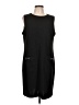 DKNY Solid Black Casual Dress Size 12 - photo 1