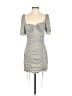 Storia 100% Polyester Tweed Gray Cocktail Dress Size S - photo 1