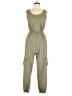 As U Wish 100% Polyester Solid Green Jumpsuit Size M - photo 1