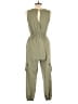 As U Wish 100% Polyester Solid Green Jumpsuit Size M - photo 2