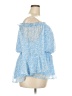 Blush 100% Polyester Blue Long Sleeve Blouse Size 2X - photo 4