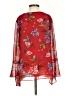 CAbi 100% Polyester Red 3/4 Sleeve Blouse Size S - photo 2