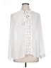 Torrid 100% Polyester Ivory Long Sleeve Blouse Size 1X Plus (1) - photo 1