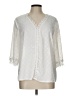 Shein 100% Polyester Ivory 3/4 Sleeve Blouse Size 12 - photo 1