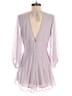 Mi ami 100% Polyester Polka Dots Gray Purple Romper Size M - photo 2