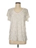 Assorted Brands Ivory Short Sleeve Top Size M - photo 1