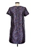 Topshop 100% Polyester Print Blue Casual Dress Size 6 - photo 2