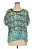 Style&Co 100% Rayon Teal Short Sleeve Blouse Size 18 - photo 1