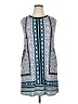 AB Studio Print Blue Casual Dress Size XL - photo 1