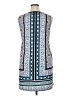 AB Studio Print Blue Casual Dress Size XL - photo 2