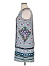 AB Studio Print Blue Casual Dress Size XL - photo 5