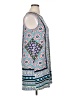 AB Studio Print Blue Casual Dress Size XL - photo 4