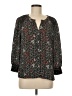 Pale Sky Black 3/4 Sleeve Blouse Size M - photo 1